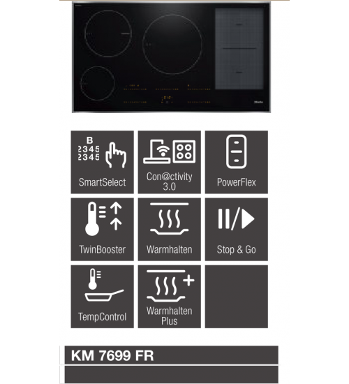 Miele 美诺 嵌入式电磁炉KM 7699 FR 带金属边